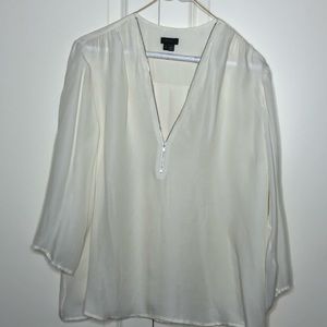 Theory White Blouse